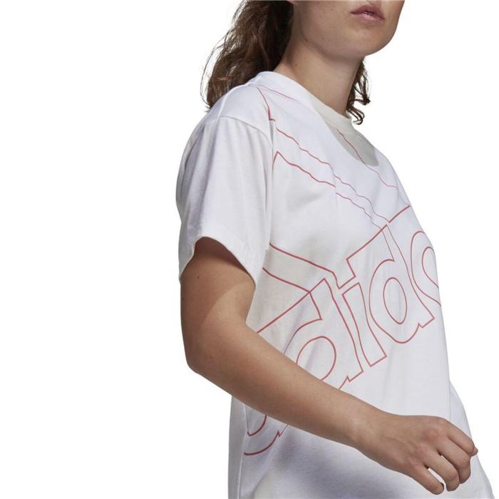 Camiseta de Manga Corta Hombre Adidas Giant Logo Blanco M