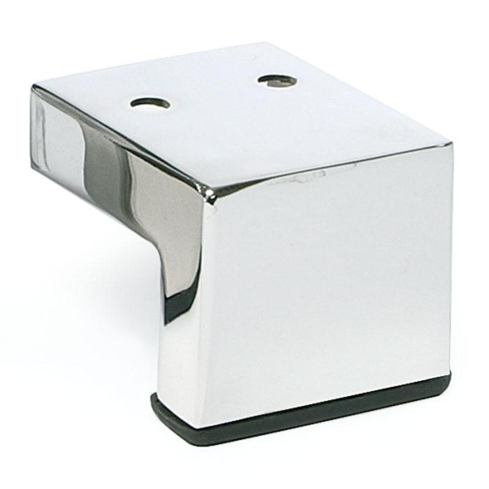 Q&Q Pata de Mueble Roxanne Metálica Duradera Cromada H50 - Ideal para Sofás y Otros Muebles