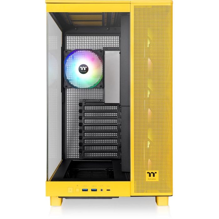 Thermaltake View 380 XL TG ARGB Caja de PC Midi Tower Amarillo con Ventilación ARGB y Panel de Vidrio Templado 3