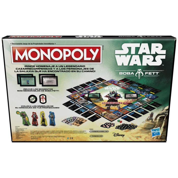 Hasbro Monopoly: Edición Boba Fett Juego de Mesa Star Wars F5394105 4 Hasbro Monopoly: Edición Boba Fett Juego de Mesa Star Wars F5394105 4