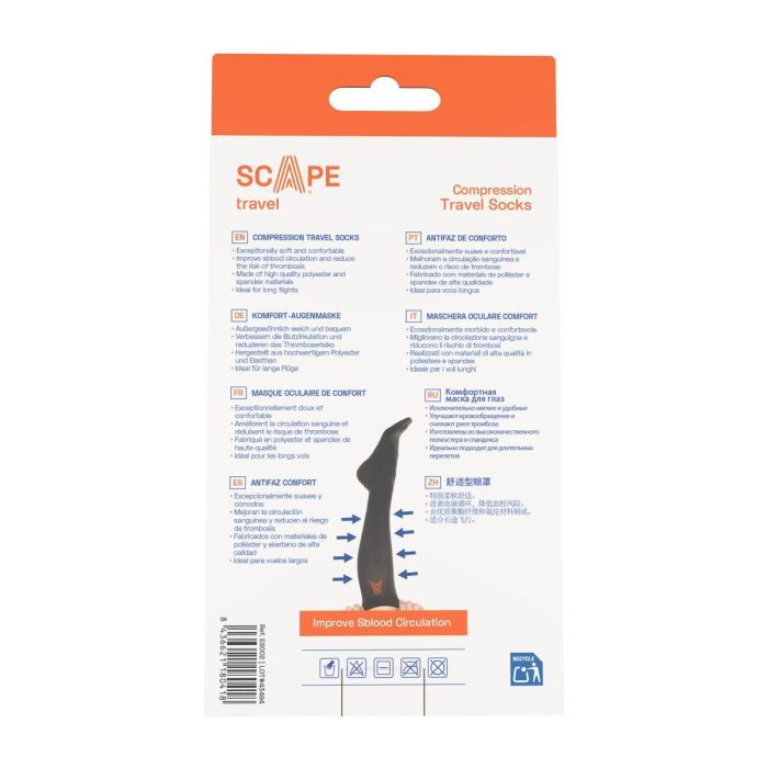 Calcetines de Compresión Scape Travel Negro 3