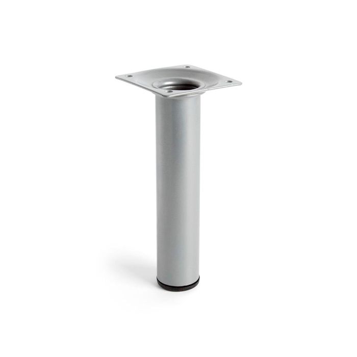 Rei Pata cilíndrica de acero para muebles, acabado cromo mate líquido, Ø3x15cm, modelo 401g, ref. 2-401g.150.38 rei Rei Pata cilíndrica de acero para muebles, acabado cromo mate líquido, Ø3x15cm, modelo 401g, ref. 2-401g.150.38 rei