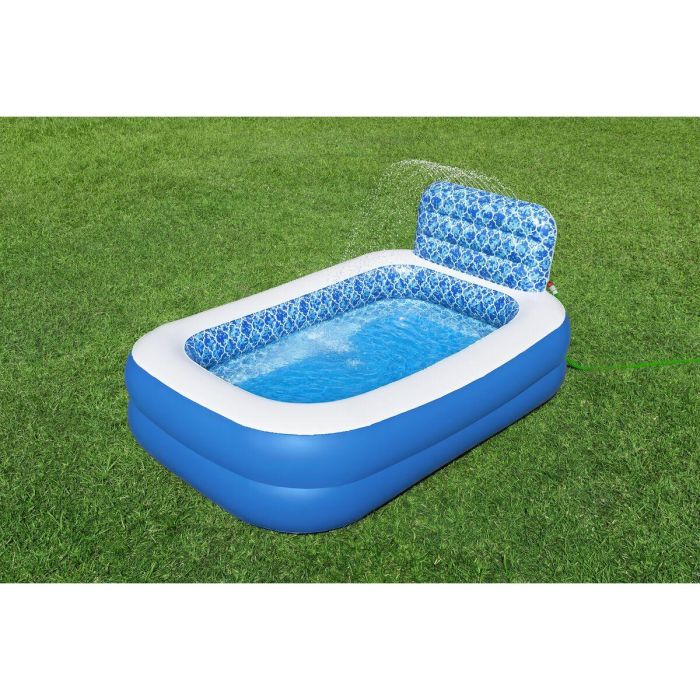 Bestway Piscina Silicona Hinchable con Aspersor 229x152x196 cm +6 Años Jardin 54451 1