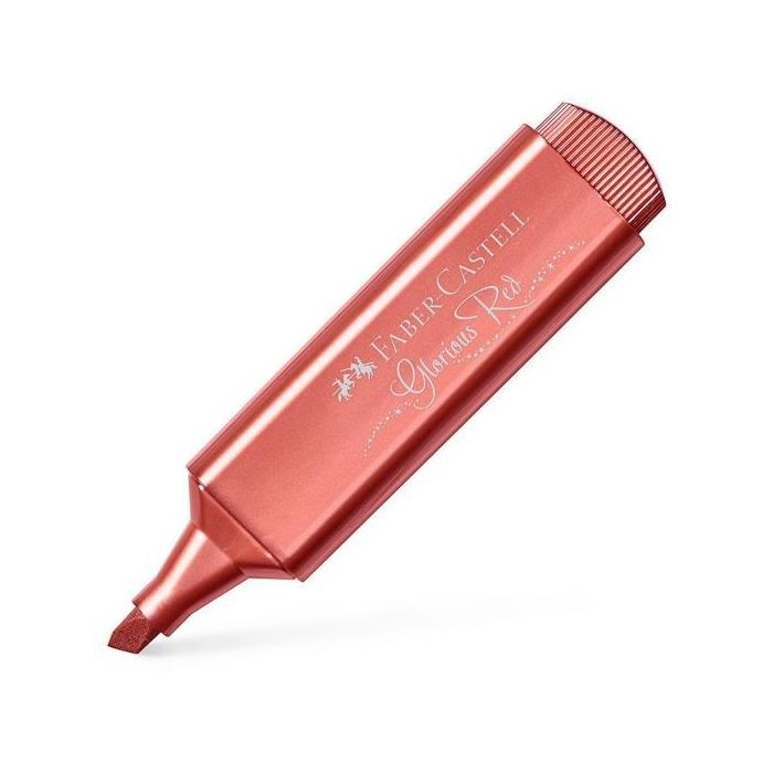 Faber Castell Marcador Textliner 46 Metálico Rojo (10 Unidades) (10 Unidades)