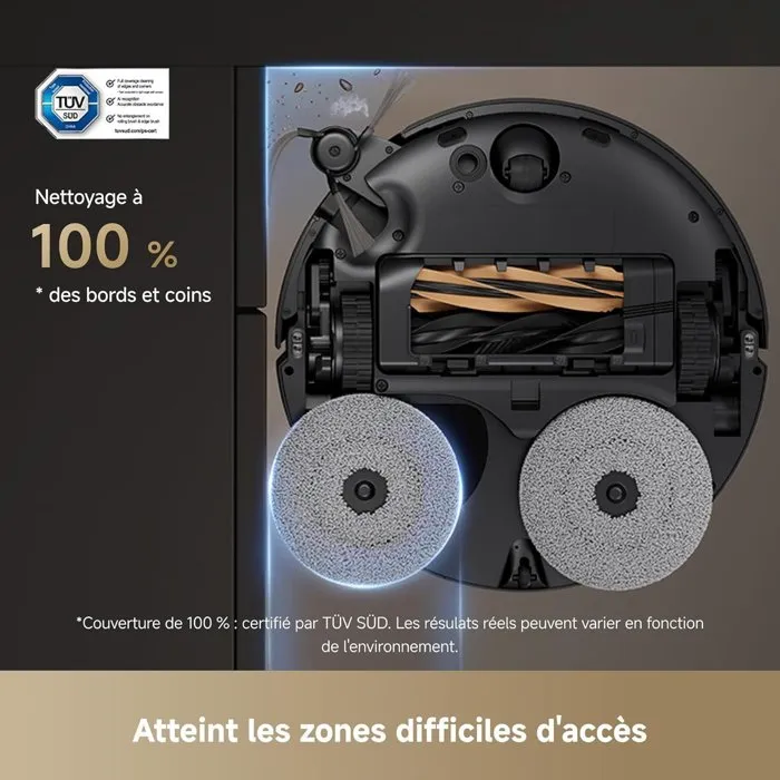 Dreame Robot aspirador X50 Master con base compacta de 24,9 cm y sistema 8 en 1 3