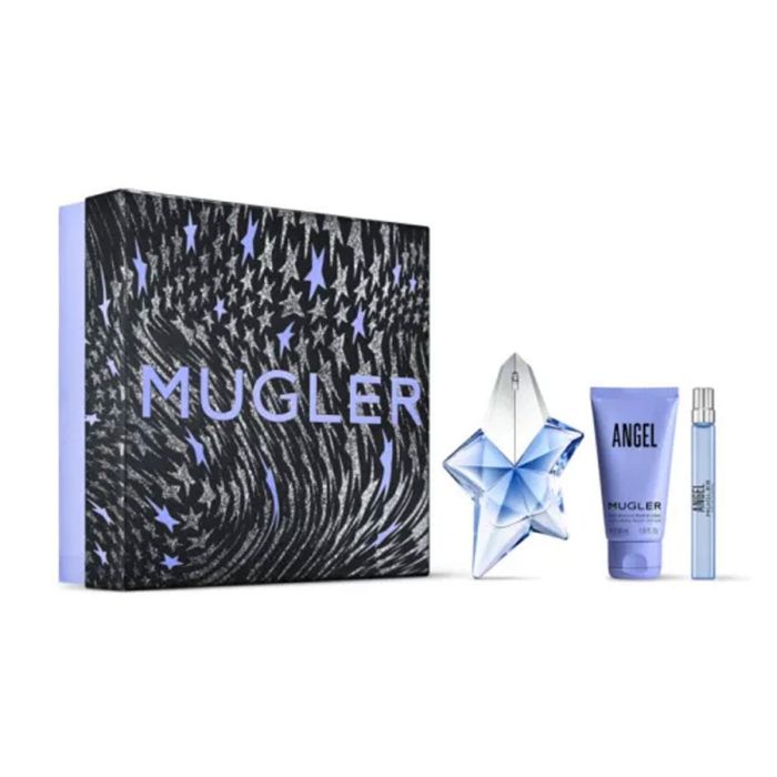 Thierry Mugler Angel Set de Perfume Eau de Parfum 50ml, Loción Corporal 50ml y Eau de Parfum Mini 10ml