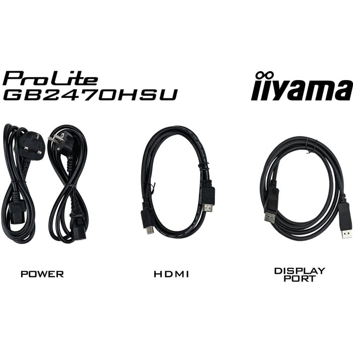 IIYAMA GB2470HSU-W6 Monitor 23.8" (60.5cm) Full HD 16:9 IPS HDMI DisplayPort USB Gaming 4 IIYAMA GB2470HSU-W6 Monitor 23.8" (60.5cm) Full HD 16:9 IPS HDMI DisplayPort USB Gaming 4