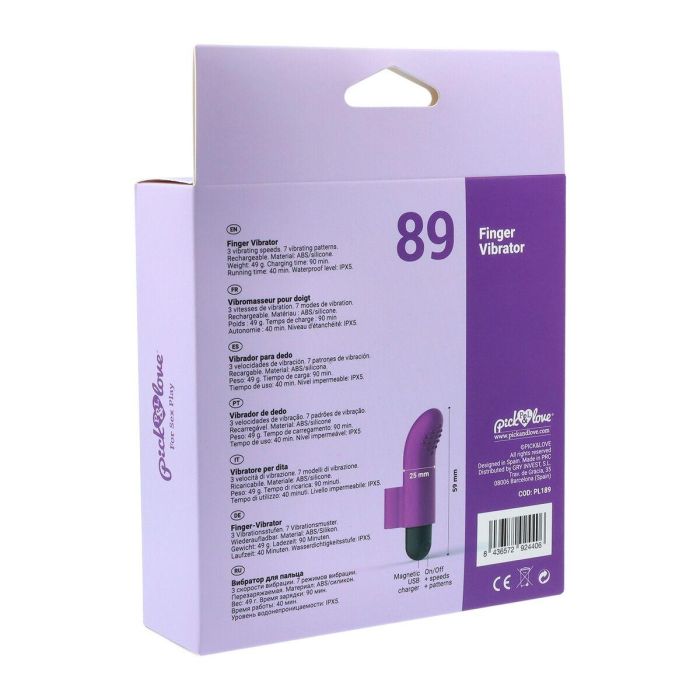 Bala Vibradora Pick&Love Nº 89 Morado 5