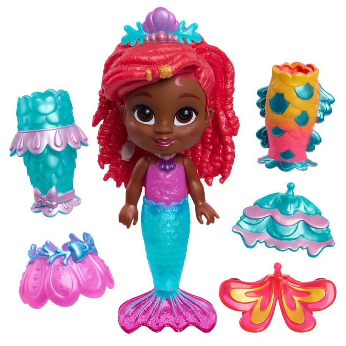 Just Play 39921 Muñeca Ariel Sirena Disney Junior Pop Tails Conjunto con 2 Colas Moldeables y Accesorios 19 cm +3 años 0 Just Play 39921 Muñeca Ariel Sirena Disney Junior Pop Tails Conjunto con 2 Colas Moldeables y Accesorios 19 cm +3 años 0