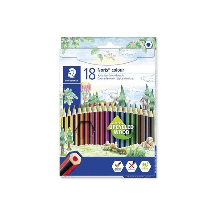Staedtler Lápices De Colores Noris Colour Wopex Ecológico Surtidos Estuche 18 Ud