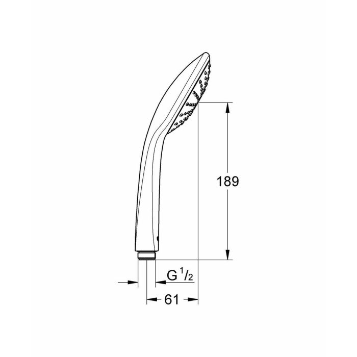 GROHE - Teleducha de 1 chorro 1