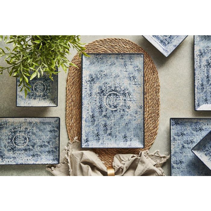 La Mediterranea Plato Llano de la Colección Electra con Acabado Elite Brillo 24 x 24 cm (6 Unidades) 2