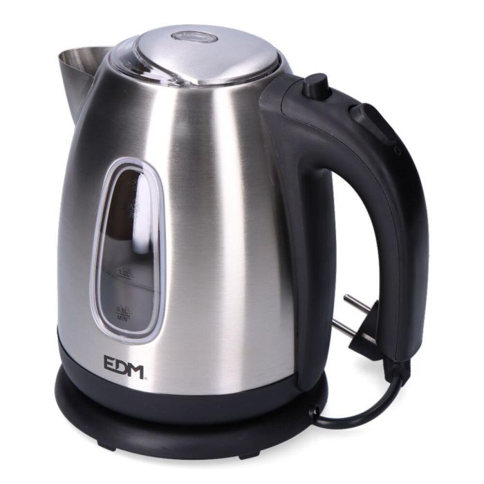 Edm Hervidor de Agua Eléctrico Kettle 1,7 L 2200W Acero Inoxidable Inalámbrico 1
