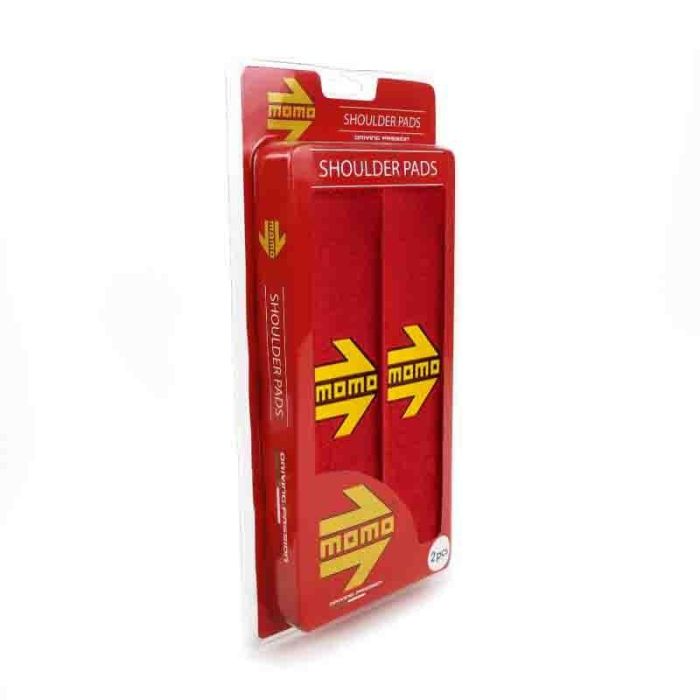Set Almohadillas Momo Cinturon Coche Rojo-Amarillo MOMLSHP001R 2 Set Almohadillas Momo Cinturon Coche Rojo-Amarillo MOMLSHP001R 2
