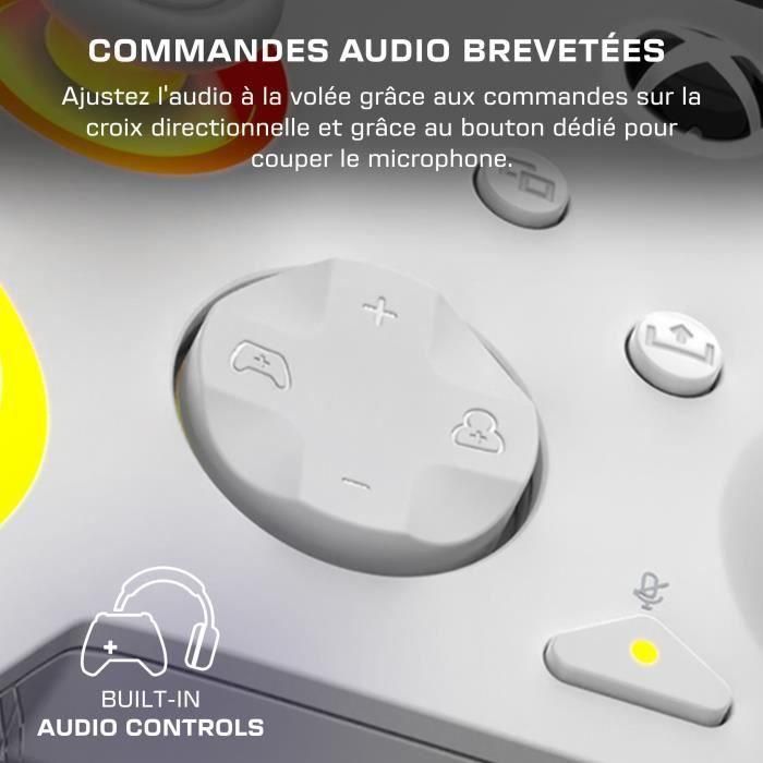 Gamepad - Xbox Series X|S, Xbox One y PC - Afterglow Wave - RGB - Con cable - Blanco - TURTLE BEACH 5