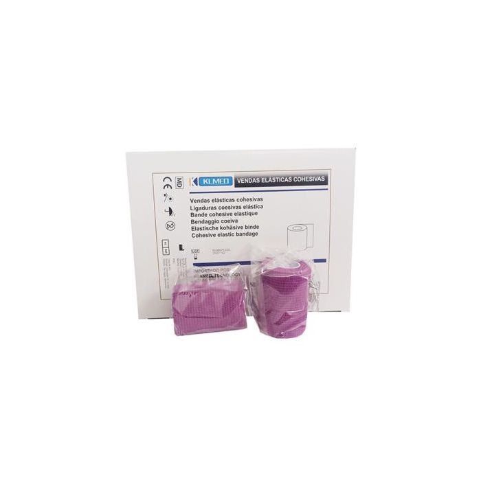 Venda Cohesiva 7.5 cm x 4.5 m Morada 1 Unidad
