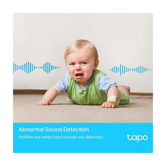 TP-Link Tapo C225 Cámara de Seguridad Wi-Fi Interior Panorámica con Visión Nocturna, Detección IA de Personas y Mascotas, Audio Bidireccional, Visión 2K QHD 7