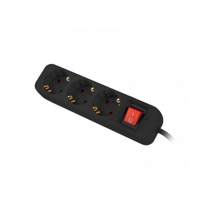 Lanberg PS1-03F-0150-BK Regleta Base Múltiple 3 Tomas AC Tipo F Cable 1.5m para Interior Color Negro 2500W 0 Lanberg PS1-03F-0150-BK Regleta Base Múltiple 3 Tomas AC Tipo F Cable 1.5m para Interior Color Negro 2500W 0