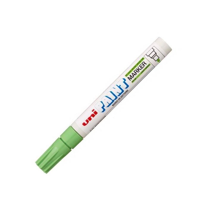 Uni-Ball Marcador Permanente Paint Marker PX-20 L Verde Claro - Punta acrílica, resistente a luz y agua
