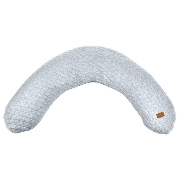 BEABA Big Flopsy Almohada de lactancia y maternidad, flor de algodón, gris jaspeado BEABA Big Flopsy Almohada de lactancia y maternidad, flor de algodón, gris jaspeado