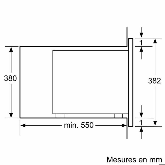 Bosch Serie | 4 BFL553MS0 Horno microondas monofunción empotrable 25 litros 900 Watt acero inoxidable 5