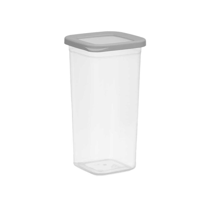 Bote Cuadrado Tapa Gris 1,5L Leknes 10X21CM (24 Unidades) 1 Bote Cuadrado Tapa Gris 1,5L Leknes 10X21CM (24 Unidades) 1