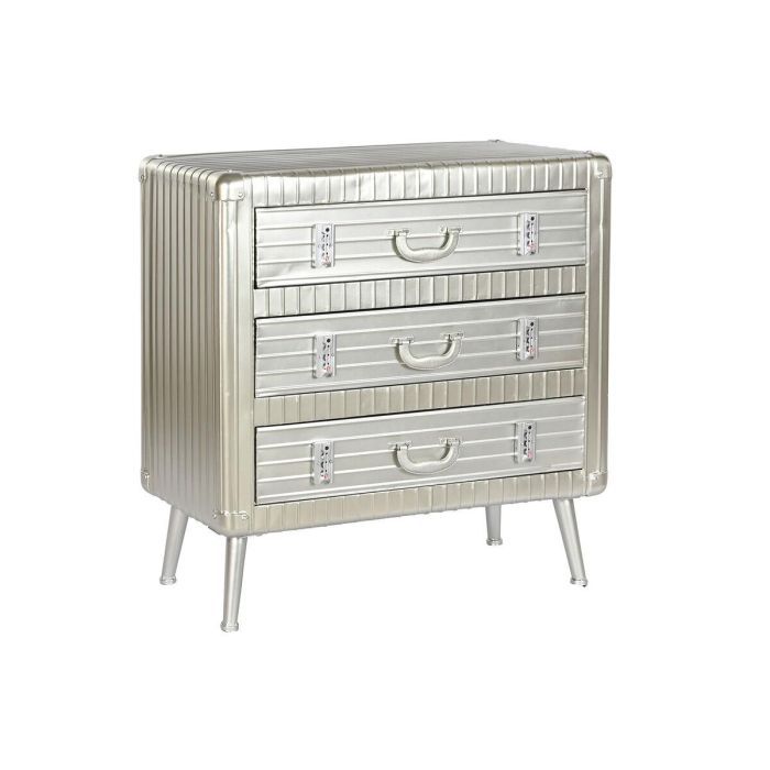 Cajonera Vintage DKD Home Decor Plateado 39 x 82 x 80 cm Cajonera Vintage DKD Home Decor Plateado 39 x 82 x 80 cm