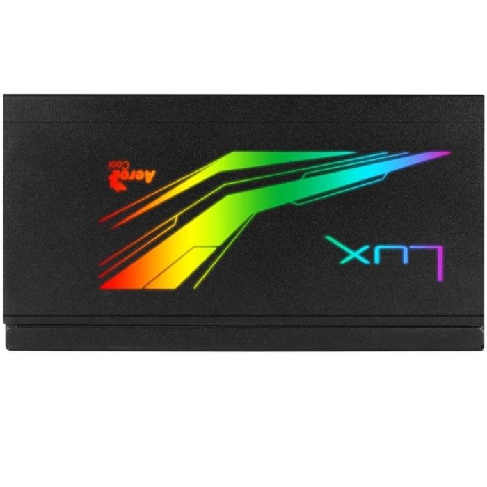 Aerocool LUXRGB650M Fuente de Alimentación 650W 80 Plus Bronze LUX RGB Semimodular, Ventilador 12cm Silencioso, 13 Efectos LED RGB 1 Aerocool LUXRGB650M Fuente de Alimentación 650W 80 Plus Bronze LUX RGB Semimodular, Ventilador 12cm Silencioso, 13 Efectos LED RGB 1