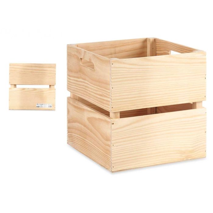 Giftdecor Caja Madera Abierta 30 x 30 cm Pino Natural 0 Giftdecor Caja Madera Abierta 30 x 30 cm Pino Natural 0