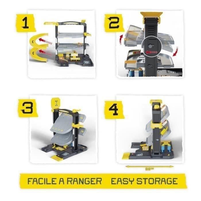 Majorette SMO3032160113297 - Garage City Flex + 5 Vehículos de Juguete para Niños a partir de 3 Años 3