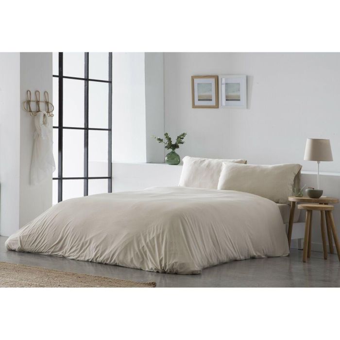 Funda Nórdica Naturals ELBA Beige Cama de 90 (150 x 220 cm) 7