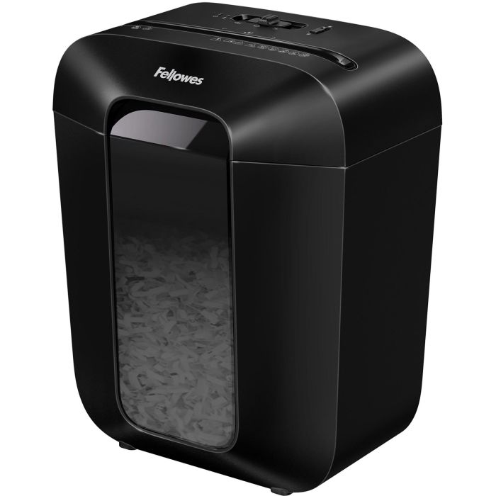 Fellowes LX50 4406001 Destructora de Papel Corte en Partículas 4x37mm P-4, 9 Hojas, 17L, Uso Hogar/Oficina, Negra 0 Fellowes LX50 4406001 Destructora de Papel Corte en Partículas 4x37mm P-4, 9 Hojas, 17L, Uso Hogar/Oficina, Negra 0