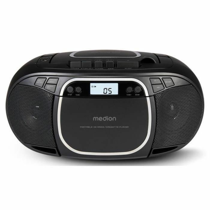 Medion MED4061275196481 Radio CD Portátil FM, 2x2.2W RMS, Color Negro 4 Medion MED4061275196481 Radio CD Portátil FM, 2x2.2W RMS, Color Negro 4