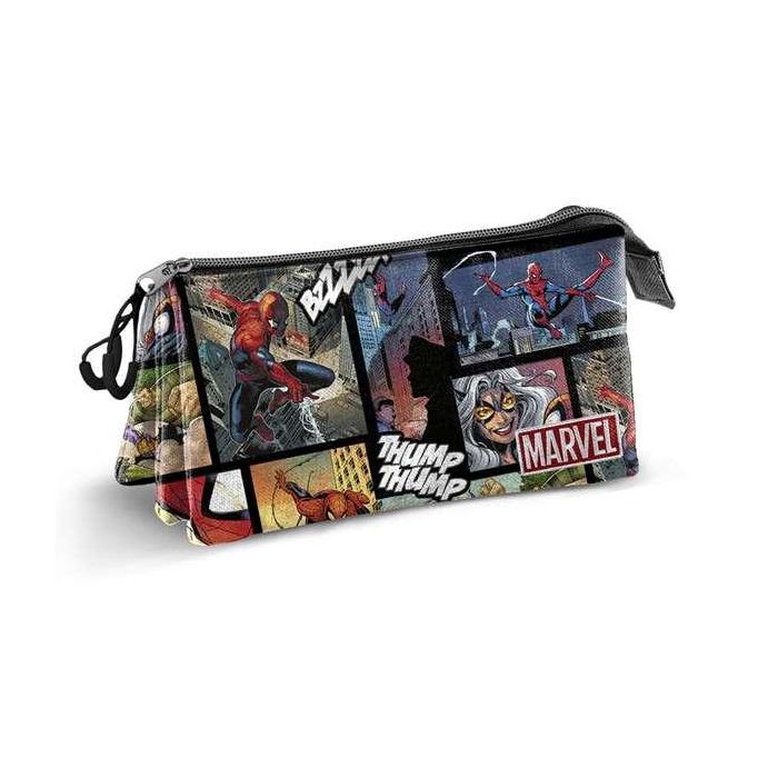 Karactermania Estuche Portatodo Triple Spiderman Panels 23 x8 x11 cm