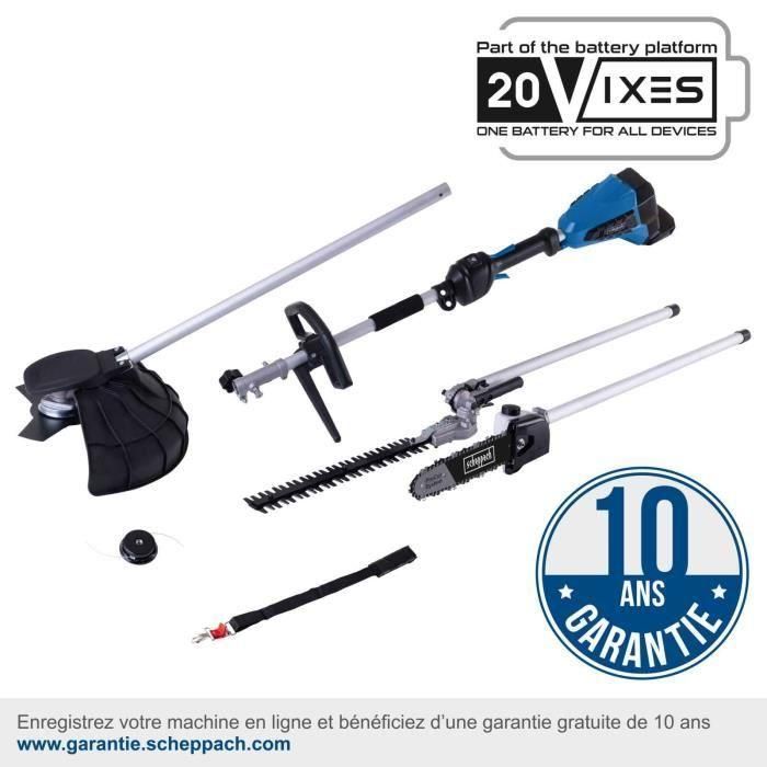 SCHEPPACH BC-MFH400-X 20V IXES Desbrozadora inalámbrica 4 en 1 - sin batería ni cargador 1 SCHEPPACH BC-MFH400-X 20V IXES Desbrozadora inalámbrica 4 en 1 - sin batería ni cargador 1