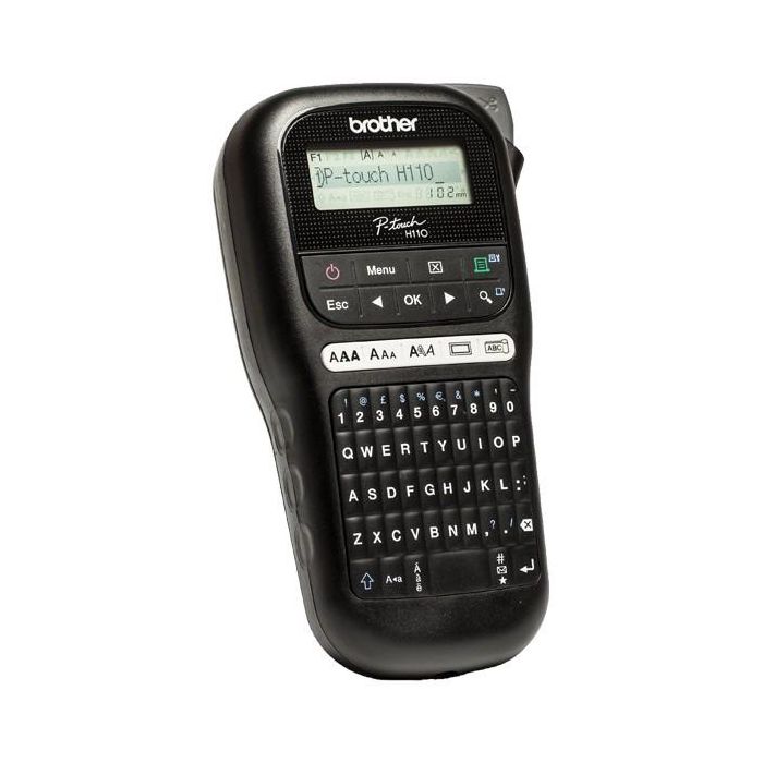 Brother P-touch H110 Rotuladora de Etiquetas Portátil QWERTY con Transferencia Térmica para Cintas TZe de 3.5 a 12mm 4 Brother P-touch H110 Rotuladora de Etiquetas Portátil QWERTY con Transferencia Térmica para Cintas TZe de 3.5 a 12mm 4