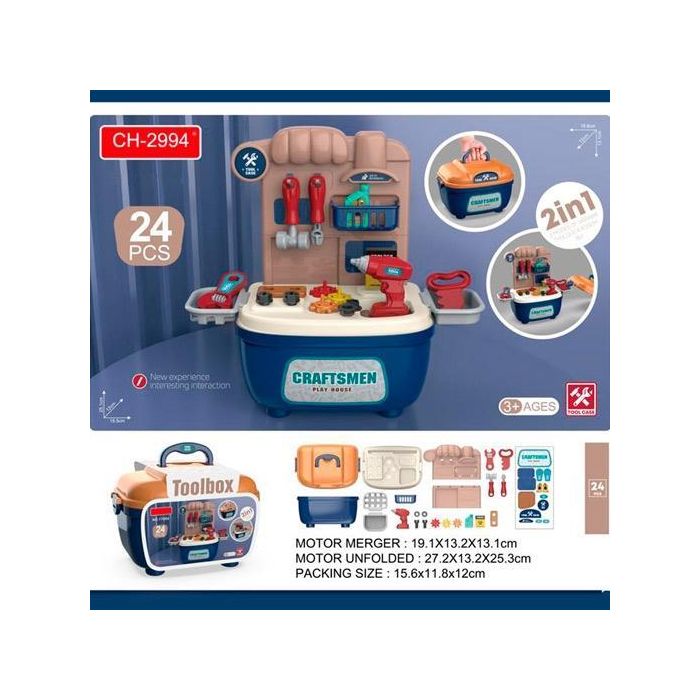 Roymart Mini Set Herramientas 24 Piezas para Niños +3 Años