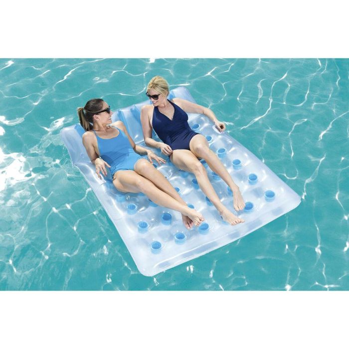 Bestway Colchoneta Doble Hinchable Vasos 193x142 cm Playa y Piscina 43055 2