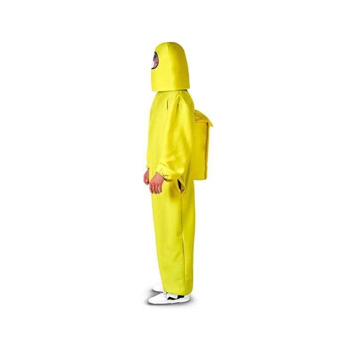 Disfraz among us impostor yellow XL (escafandra y traje con cremallera y bolsillos) 1 Disfraz among us impostor yellow XL (escafandra y traje con cremallera y bolsillos) 1