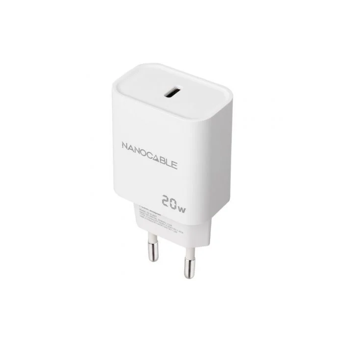 CARGADOR USB PARED NANO CABLE USB-C/PD 20W BLANCO 0 CARGADOR USB PARED NANO CABLE USB-C/PD 20W BLANCO 0