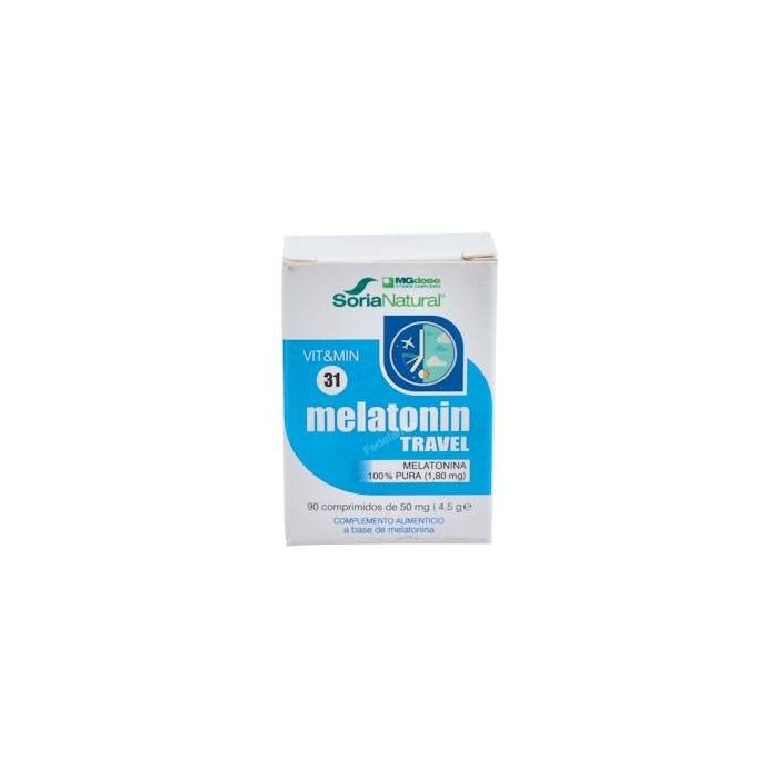 MGDOSE Melatonina Travel 90 Comprimidos para un Sueño Normal y Reducir los Efectos del Jet-Lag