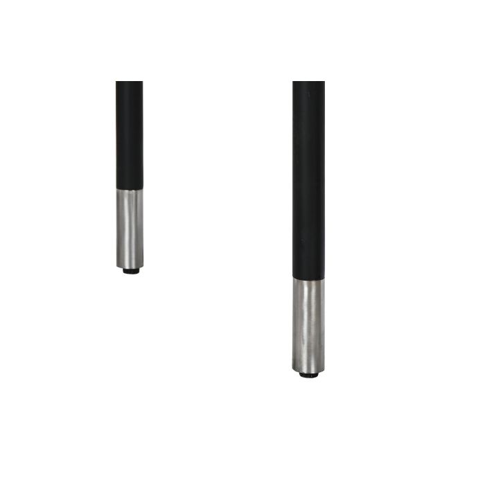 DKD Home Decor Aparador Moderno Negro Gris 2 Puertas 3 Estanterias 100 x 40 x 140 cm 4