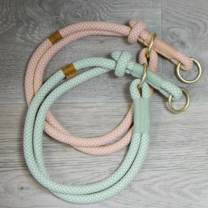 Collar de Adiestramiento para Perros Trixie Soft Rope Rosa S/M 40 cm 1