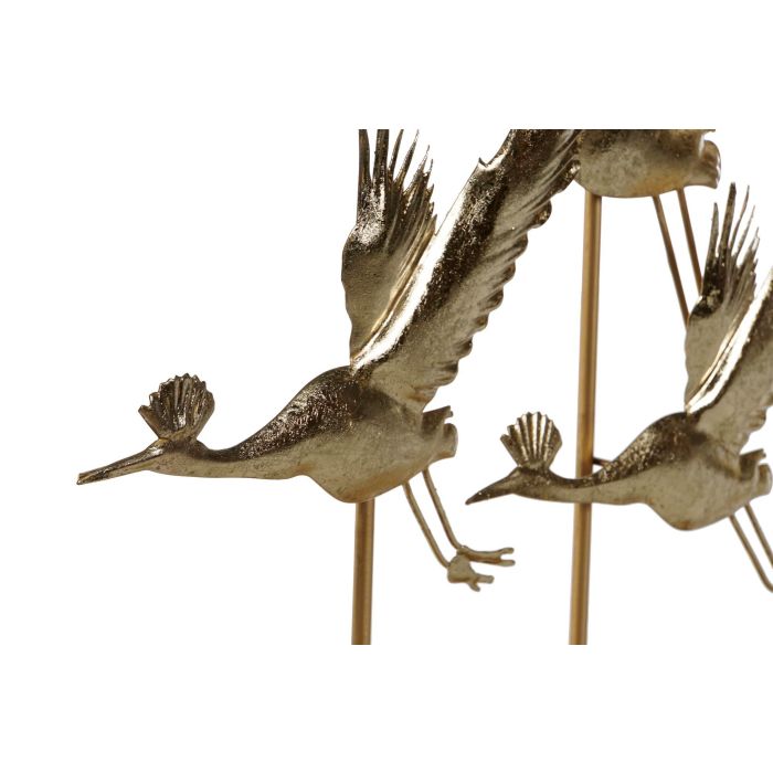 DKD Home Decor Decoración Glam de Metal con Garzas Dorado, 64cm de Ancho, 51cm de Alto, 8.6cm de Fondo 1 DKD Home Decor Decoración Glam de Metal con Garzas Dorado, 64cm de Ancho, 51cm de Alto, 8.6cm de Fondo 1