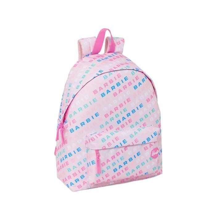 Mochila Escolar Barbie Logomania Rosa claro 33 x 42 x 15 cm 0 Mochila Escolar Barbie Logomania Rosa claro 33 x 42 x 15 cm 0