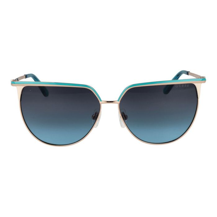 GUESS GU00132 92W Gafas de Sol para Mujer, Estilo Cat-eye Audaz y Elegante, Montura Metálica Azul, Lente de 58 mm 2 GUESS GU00132 92W Gafas de Sol para Mujer, Estilo Cat-eye Audaz y Elegante, Montura Metálica Azul, Lente de 58 mm 2