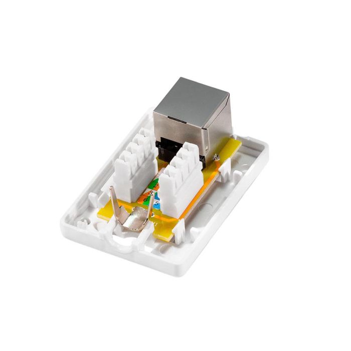 Caja de superficie 1 conector rj45 cat. 6a apantallado 2 Caja de superficie 1 conector rj45 cat. 6a apantallado 2