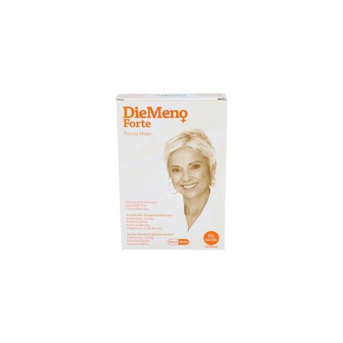 ALMOND Diemeno Forte 30+30 Cápsulas. Soporte nutricional para menstruación y menopausia con Isoflavonas de Soja y Salvia.
