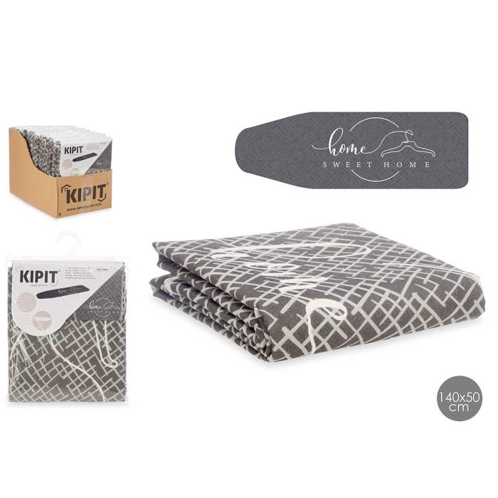 Funda para tabla de planchar con muletón 140x50 cm, marca Kipit - Antracita (8 Unidades) Funda para tabla de planchar con muletón 140x50 cm, marca Kipit - Antracita (8 Unidades)