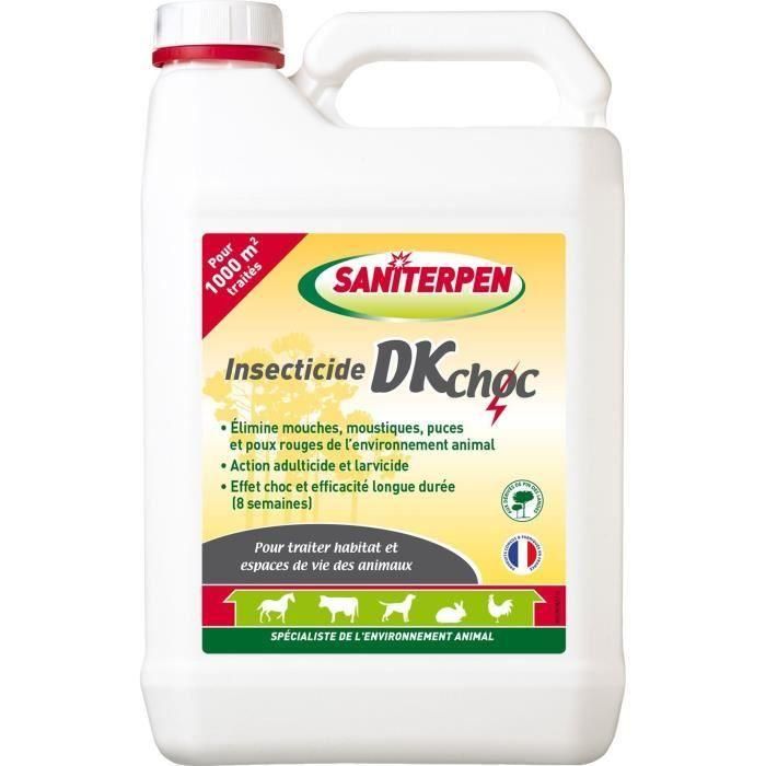 Insecticida - SANITERPEN DK - 5L - Prevención de enfermedades, elimina insectos, acción duradera, fragancia Pino de las Landas